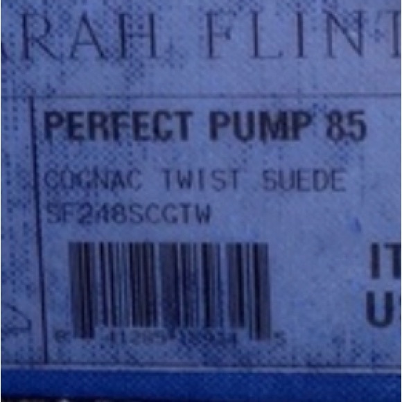 SARAH FLINT Perfect Pump 85 Cognac Twist Suede NEVER WORN
